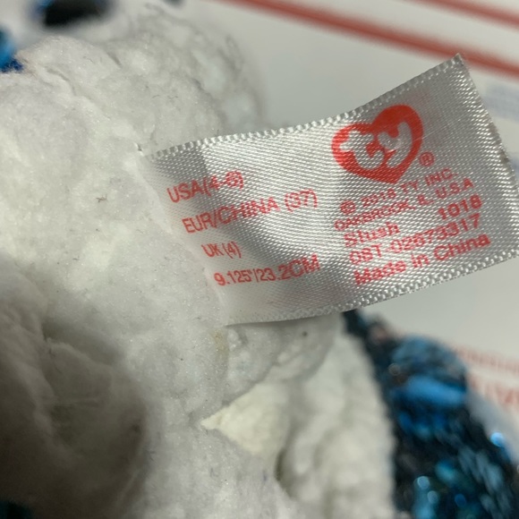 Ty Fashion Beanie Baby Slush Sequin Slippers - Picture 6 of 8